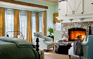 Master Bedroom With Fireplace