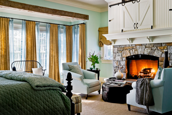 Master Bedroom with Fireplace