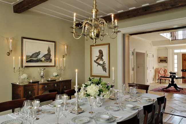 Dining Room With Candelabra