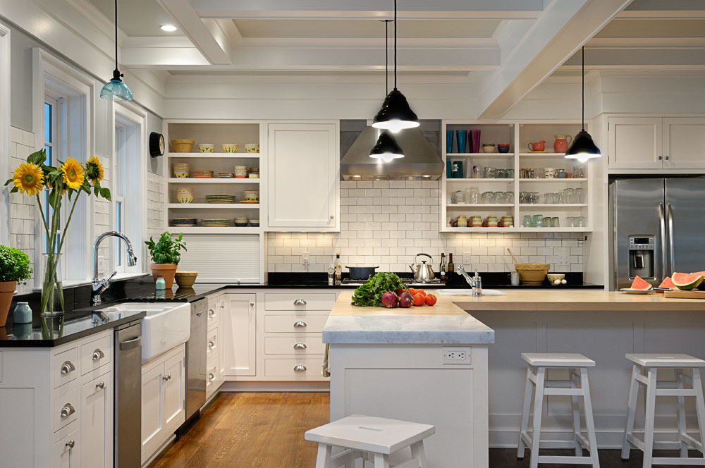 Kitchen With Open Shelves