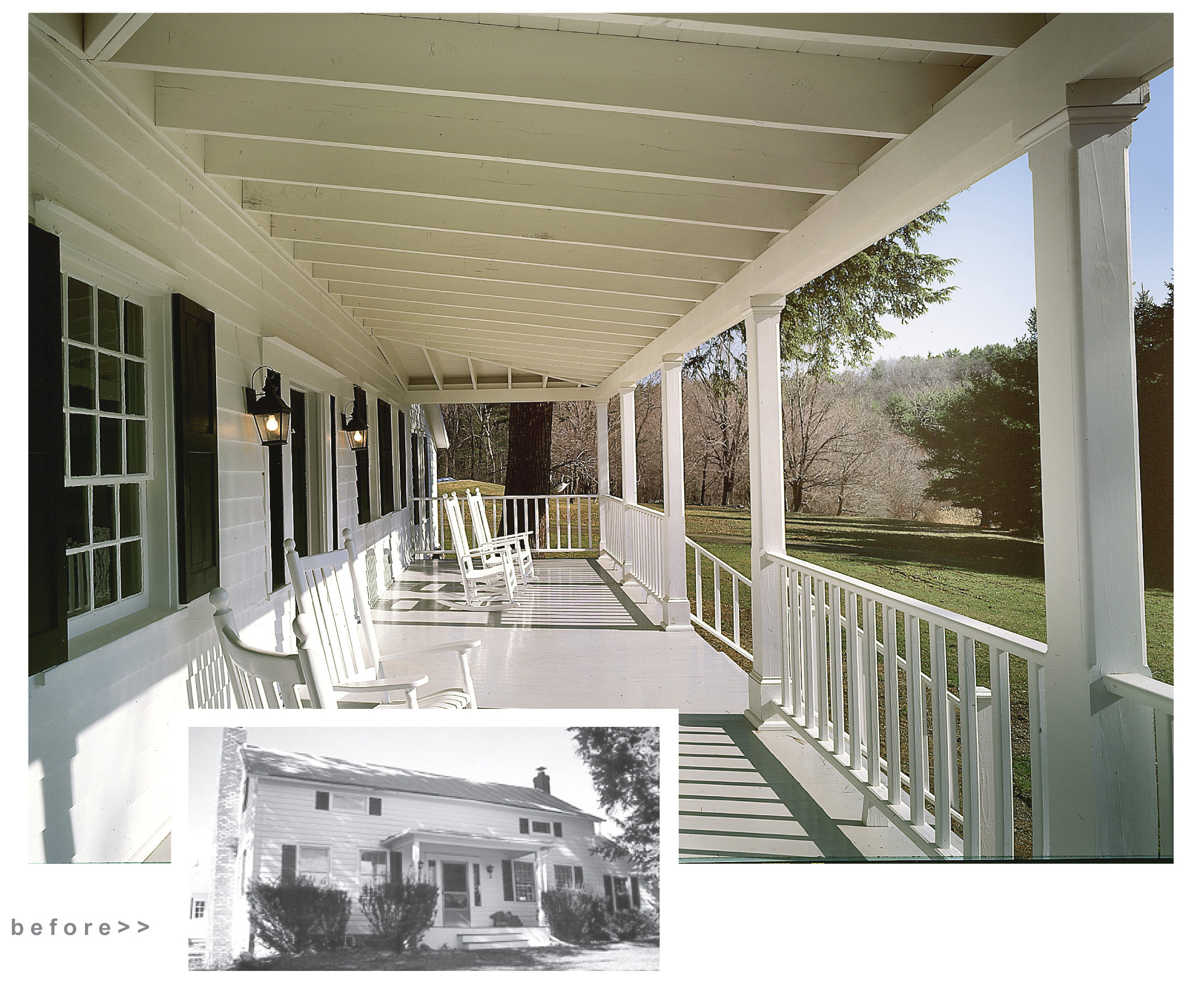 Porch Before and After
