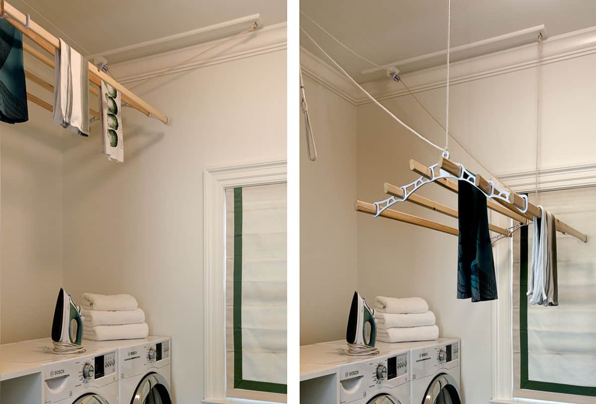 Laundry Room with Drying Rack