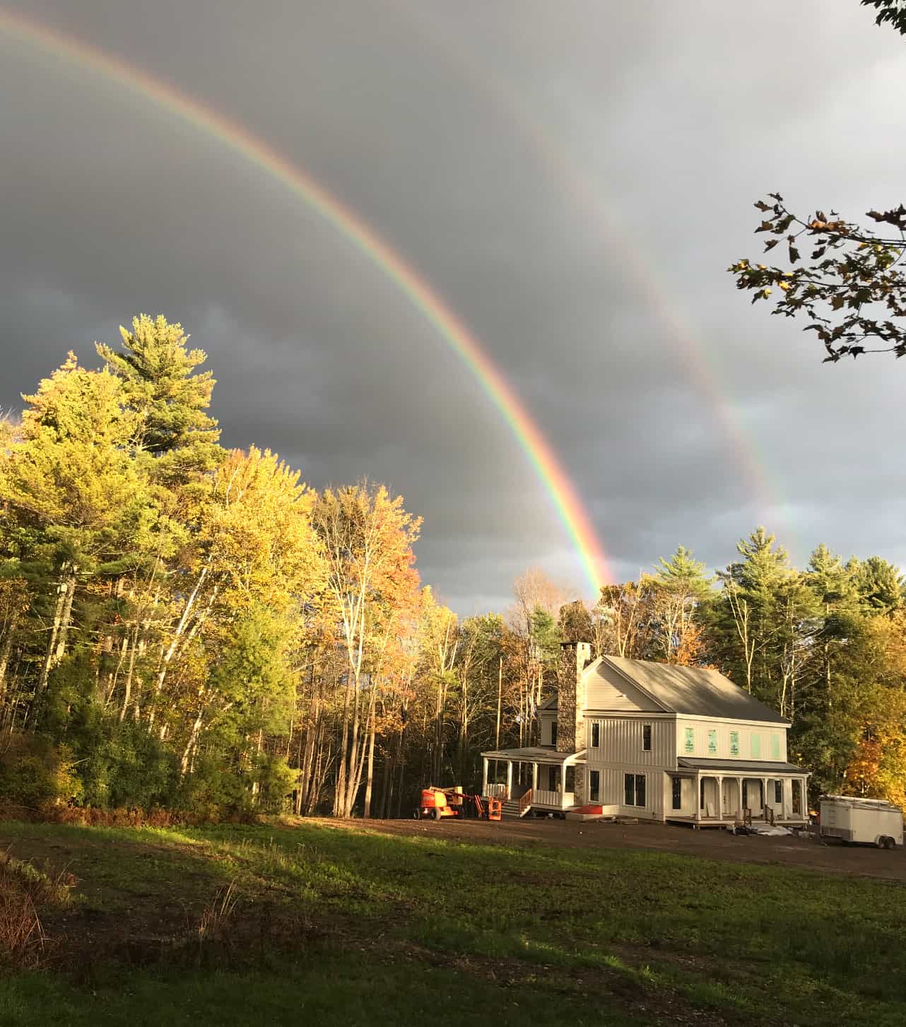 Woodstock Home With Double Rainbow