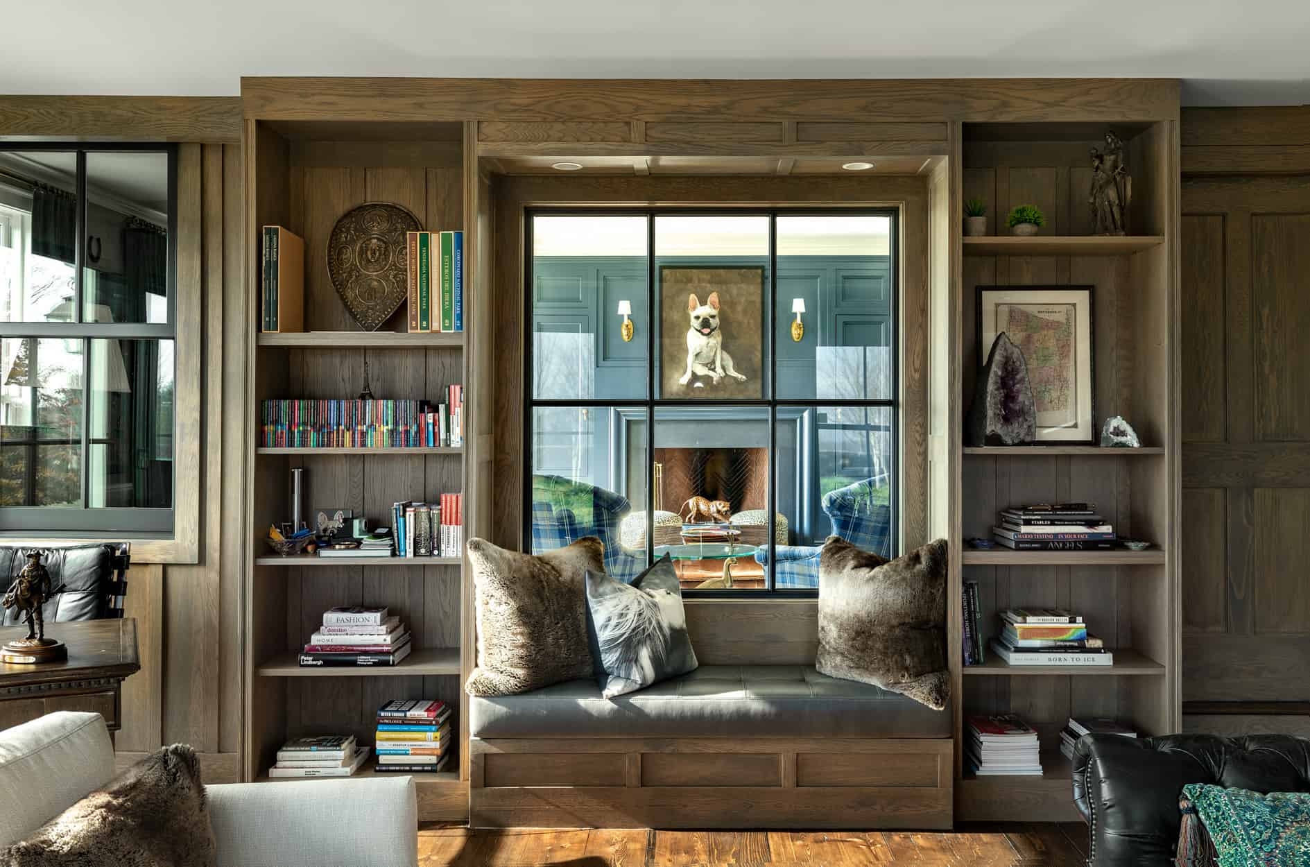 Bookcases with Bench