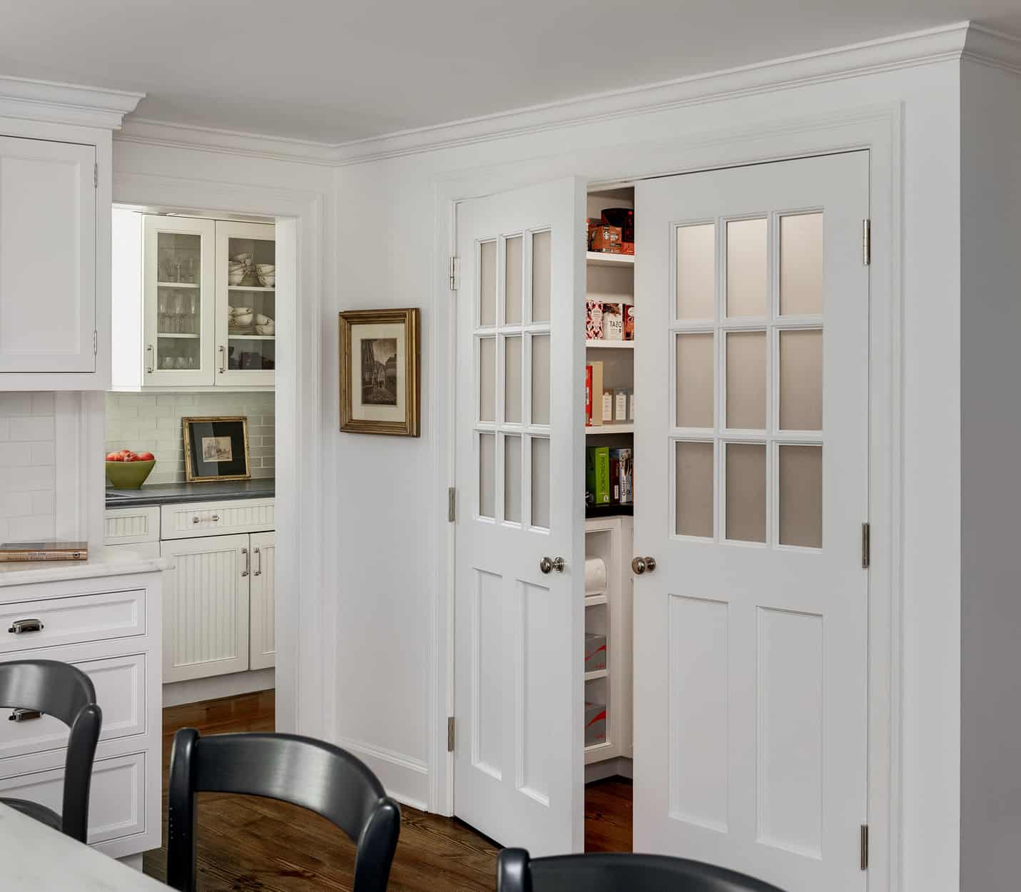Pantry With Double Doors