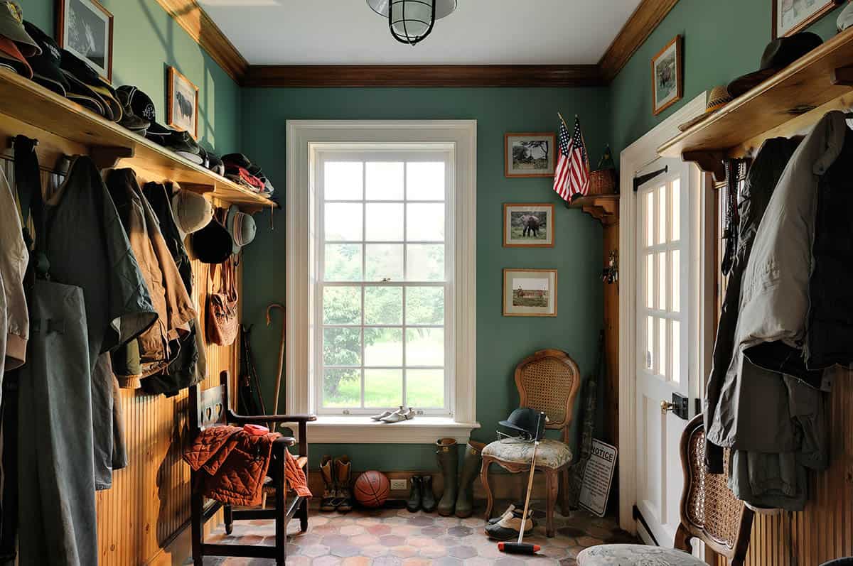 Mudroom with Large Window